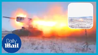 Russia - Ukraine tensions: Russian military shows display of artillery, air combat and tanks