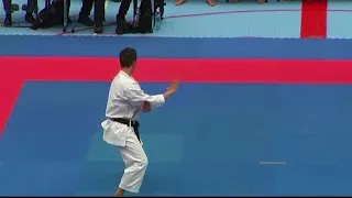 SKIEF KARATE EUROPEAN CHAMPIONSHIP 2017 FINAL KATA MEN U20 Aimé Adam BEL Gojushiho Dai 2nd Place