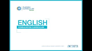 Australian Curriculum Review: English
