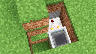 Minecraft puerta oculta en pasto tutorial #shorts