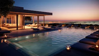 Luxury Resort Ambience - Soft Seaside Jazz Harmony in Splendid Hotel 4K. Crafting a Cozy Jazz Haven