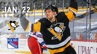 Game Recap: Penguins vs. Rangers (01.22.21) | Tristan Jarry Returns to the Net