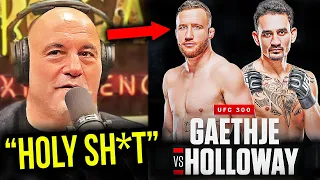 Joe Rogan REACTS to Justin Gaethje vs Max Holloway (UFC 300 BMF)