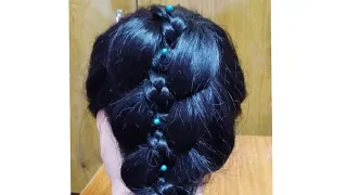 Easy and Simple braided Hairstyle for longhair/braid hairstyle for girls/#Lovely LAAM Creations/