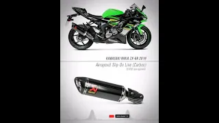 😍NINJA ZX6-R Akrapovic exhaust sound💥