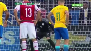 Бразилия 3:0 Парагвай. Чемпионат Мира 2018 Отборочный турнир Обзор матча