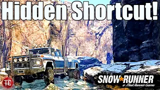 SnowRunner: Hidden CANYON/SHORTCUT! (How To Find it Fast) Imandra Map