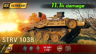 Strv 103B 💥 4 Kills / 11.1k Damage 💥 WoT Replay #232