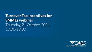 Turnover Tax incentives for SMMEs webinar