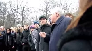 Euromaidan - University rector prohibits to mourn for a murdered student in Kiev Ukraine