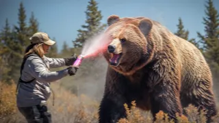 Woman Uses Bear Spray on Grizzly, But Instantly Regrets It