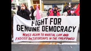 A Vigil of Filipino American Groups at the Philippine Consulate in San Francisco - May 9, 2022