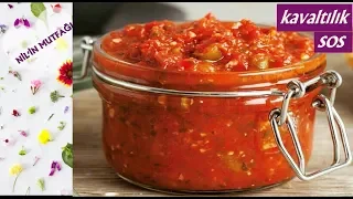 KAHVALTILIK SOS TARİFİ🍅🍅KIŞLIK KAHVALTI SOSU NASIL YAPILIR / How to make canned sauce for breakfas