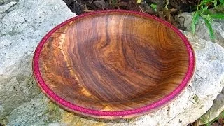 Woodturning - Walnut Platter with Resin Inlay