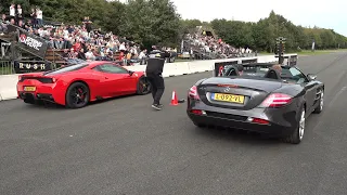 Mclaren SLR Roadster vs Ferrari 458 Speciale vs ABT Audi RS6+