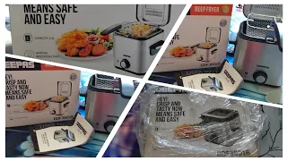 #GEEPAS deep fryer with viewing window and temperature control unboxing. #electronic ❤️🌎🍟