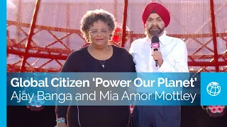 Global Citizen Concert: Ajay Banga, World Bank Group President, with the Prime Minister of Barbados