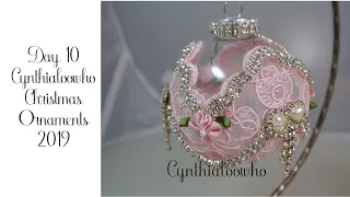 Day 10 Pink Lace Victorian Christmas Ornament by Cynthialoowho 2019