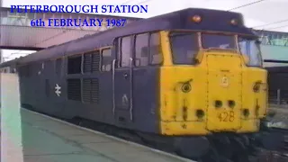 BR in the 1980s Peterborough Station in February 1987