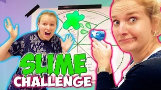 SLIME PISTOLEN CHALLENGE Wer schießt auf die richtigen Felder & mischt coolen Schleim? Kathi vs Nina