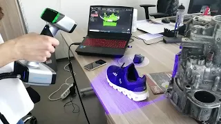 Scanning ON Running Cloudswift shoes with Shining3D EinScan HX 🆒