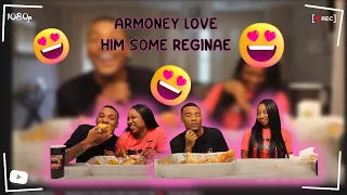 REGINAE REACTING TO I CAUGHT YOU 😜🎶 | SEAFOOD MUKBANG 😍ARMON LOVE HIM SOME NAE 😍