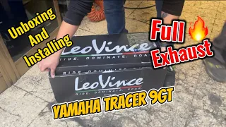 Yamaha tracer 9gt, Unboxing LeoVince LV race exhaust & installing