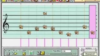 Billie Jean Bass Riff - Mario Paint Composer