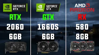 RTX 2060 6GB vs GTX 1660 SUPER vs RX 580 8GB Test in 7 Games