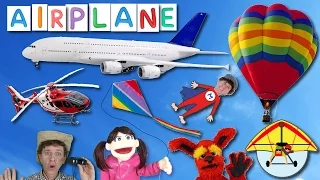 First Words Song #17 AIRPLANE | Learn 6 Things in the Sky | Learn English Kids