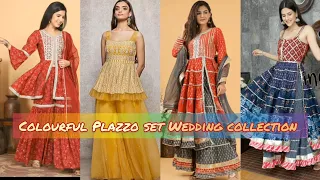 party wear colourful plazo set collection#fashion#2024  @fashionmitra8459