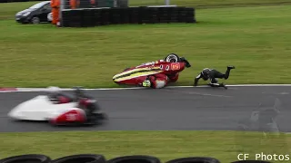 Cadwell Park F2 Sidecar Rollover! Sidecar revival 2021