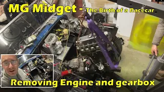 10 step guide to MG Midget engine and gearbox removal