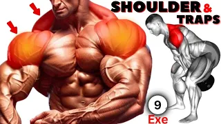 9 Effective Exercises for BIGGER SHOULDERS and TRAPS