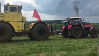 Traktoriáda Hájek 2021 přetahování Kirovec K700A  verzus zetor 16145🚜