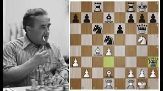 Ефим Геллер виртуозно Атакует Смыслова, используя Мощь Двух Слонов!  Шахматы.