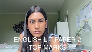 3 days before ENGLISH LIT PAPER 2 | secrets to top marks + exemplar essay 🎀