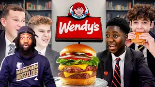 British Highschoolers try Wendy's for the first time! THEY HATE MCDONALD’S BUT LOVE WENDY’S REACTION