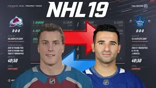 NHL 19 - TYSON BARRIE FOR NAZEM KADRI TRADE SIMULATION