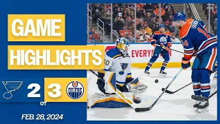 Game Highlights: Oilers 3, Blues 2 (OT)