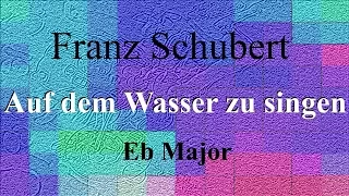 Auf dem Wasser zu singen - Schubert - accompaniment in Eb