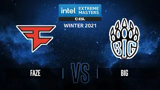 FaZe vs BIG | Map 1 Mirage | IEM Winter 2021