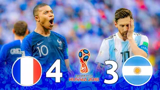 مباراة تحبس الأنفاس🔥ملخص مباراة فرنسا و الأرجنتين 4_3🔥[ثمن نهائي كأس العالم 2018] جنون عصام الشوالي🎤