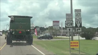 We take the combine to the dealership (John Deere 9400)