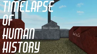 Timelapse of Human History portrayed by Roblox Plane Crazy