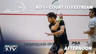 Squash: Qatar Classic 2020 Rd 1 - Court 1 Livestream - Afternoon