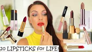 20 LIPSTICKS FOR LIFE!!! Jimmy Choo, Pat McGrath, Charlotte Tilbury, Chanel & MORE!