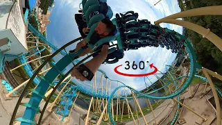Kraken [360° VR] 2021 Front Seat POV - SeaWorld Orlando