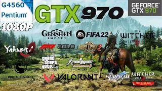 GTX 970 + Pentium G4560 Test in 11 Games in 2023