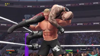 WWE 2K23 Undertaker (2014) VS Brock Lesnar (2014 and Paul Heyman) Wrestlemainia 30
